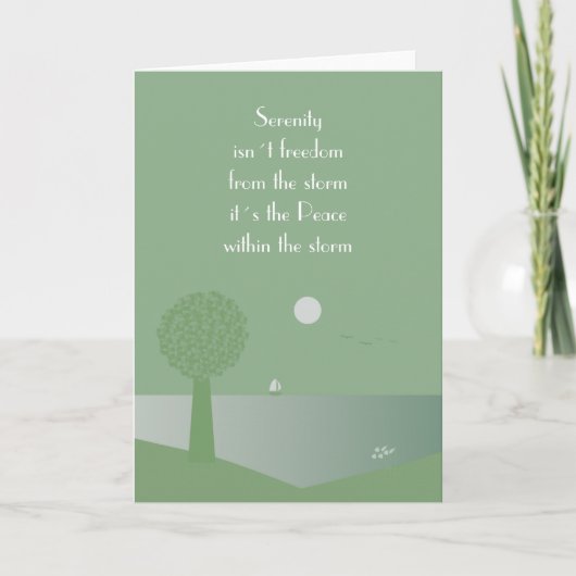 嵐カード内の精神的な平和 カード (正面)