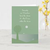 嵐カード内の精神的な平和 カード (黄色い花)