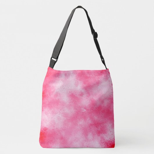 嵐スタイリッシュ雲の効果（ピンクと白） クロスボディバッグ (裏面)