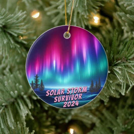 嵐太陽の生存者2024北方灯 セラミックオーナメント (ツリー)