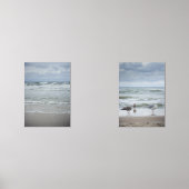 嵐威厳のあるの空の下の波のある海 (正面)