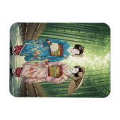 嵐山の芸者 京都 日本 マグネット (横)