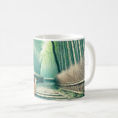 嵐山日本京都竹林 コーヒーマグカップ (正面右)