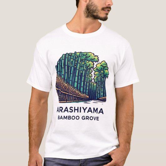 嵐山竹林 Tシャツ (正面)
