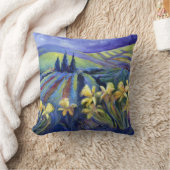 嵐日の装飾的な枕のラッパスイセン クッション (ブランケット)
