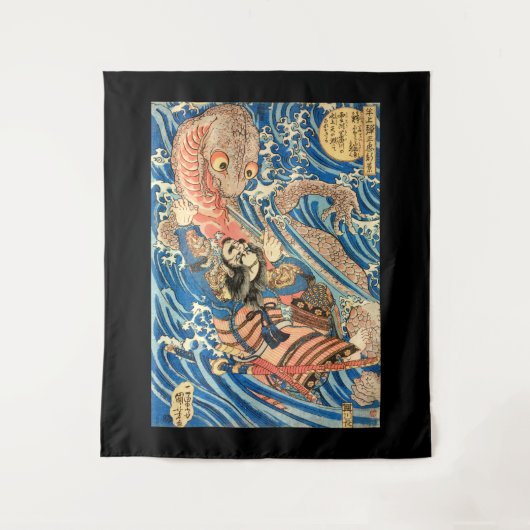 嵐日本の竜のタペストリーを演じる魔術師 タペストリー (正面)