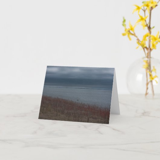 嵐湖のnotecard カード (黄色い花)