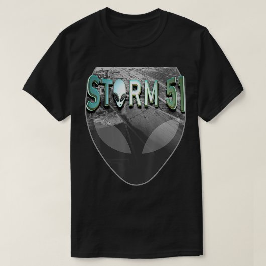 嵐51エイリアン頭 Tシャツ (デザイン正面)