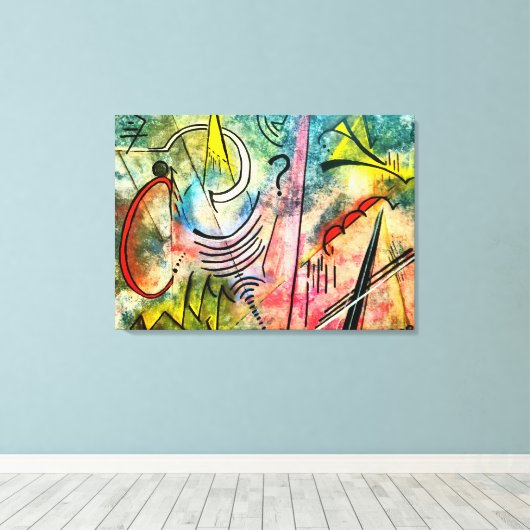 嵐 キャンバスプリント (インサイチュ (ウッドフロア))