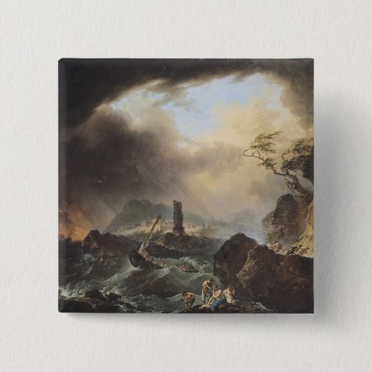 嵐 缶バッジ (正面)