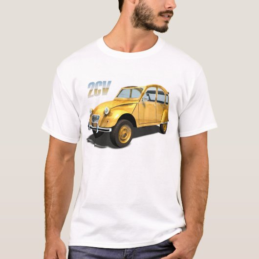 嵩拝車-シトロエン2cv tシャツ (正面)
