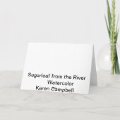 川からのシュガローフ カード (裏面)