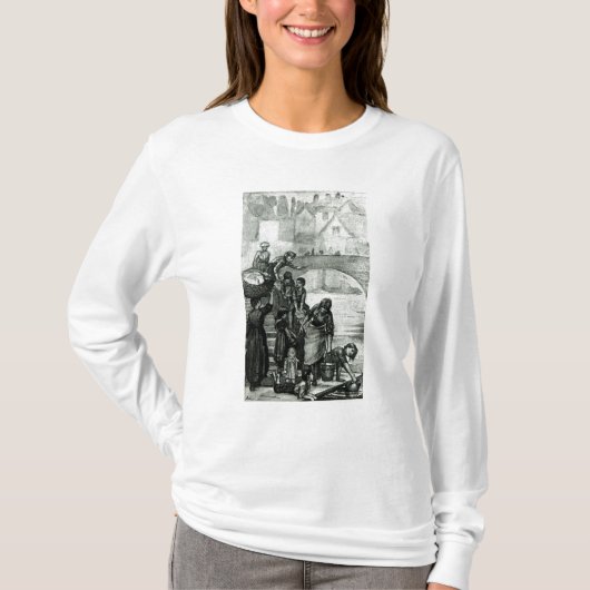 川からの水を取って来ること Tシャツ (正面)