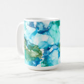 川が走流れ渡る コーヒーマグカップ (正面左)