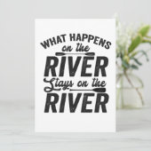 川での出来事は川に留まる カヌー 招待状 (スタンド正面)