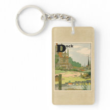 川で泳いでいるアヒルおよび子ガモ