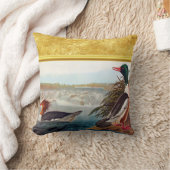 川で泳ぐアメリカのアヒル クッション (ブランケット)