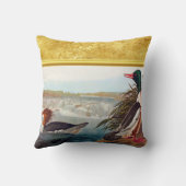 川で泳ぐアメリカのアヒル クッション (裏面)