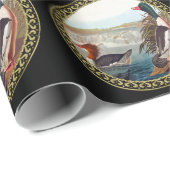 川で泳ぐアメリカのマラードアヒル ラッピングペーパー (ロールコーナー)