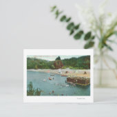 川で泳ぐ群集ロシアの ポストカード (スタンド正面)