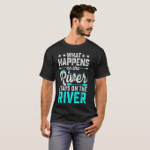 川で起こること浮き川に留まる Tシャツ (正面フル)
