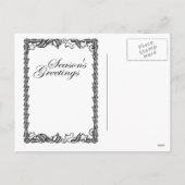 川で釣りをする シーズンポストカード (裏面)