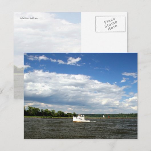 川で ポストカード (正面/裏面)