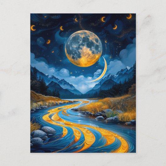 川とウッドランズ ポストカード (正面)