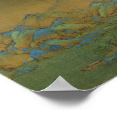 川と山の千里Wang Ximeng ポスター (角)