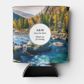 川と山の景勝写真結婚の 缶クーラー (正面)