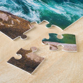 川と山の風光明媚な写真 ジグソーパズル (側面)