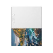 川と山の風光明媚な写真 ノートパッド (回転)