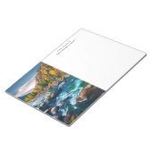 川と山の風光明媚な写真 ノートパッド (アングル)