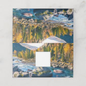 川と山の風光明媚な写真 プレイスカード (外部開封)