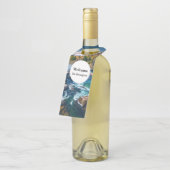 川と山の風光明媚な写真 ボトルネックタグ (アングル)