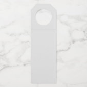 川と山の風光明媚な写真 ボトルネックタグ (裏面)