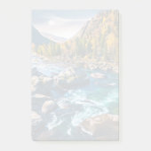 川と山の風光明媚な写真 ポストイット (正面)