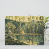 川と橋の風景：春朝 カード (スタンド正面)