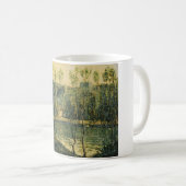 川と橋の風景：春朝 コーヒーマグカップ (正面右)