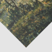 川と橋の風景：春朝 薄葉紙 (詳細)