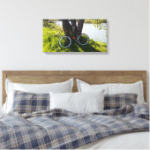 川と焼走き物が波紋を広げる キャンバスプリント (インサイチュ (寝室))