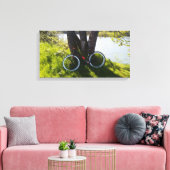 川と焼走き物が波紋を広げる キャンバスプリント (インサイチュ (リビング))