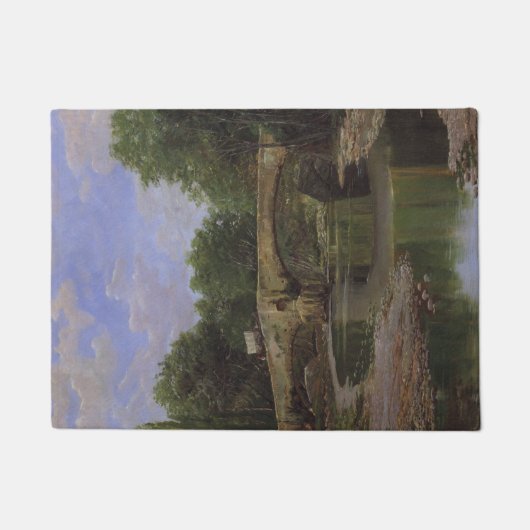 川にかかる橋(サンティアゴ・ルシニョル著) ドアマット (正面)