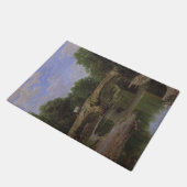 川にかかる橋(サンティアゴ・ルシニョル著) ドアマット (アングル)