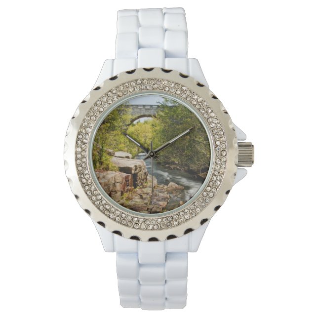 川にかかる橋 腕時計 (正面)