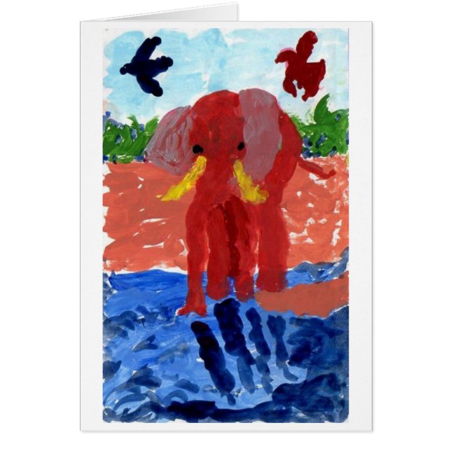 川による象 (正面)