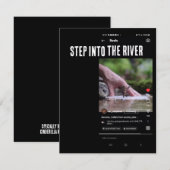川にステップインNotecard – スクリーンショットデジタル ノートカード (正面/裏面)