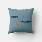 川に下る クッション (裏面)