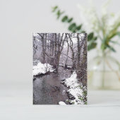 川に沿った雪 ポストカード (スタンド正面)