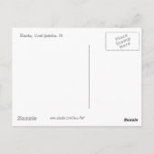 川に沿った雪 ポストカード (裏面)